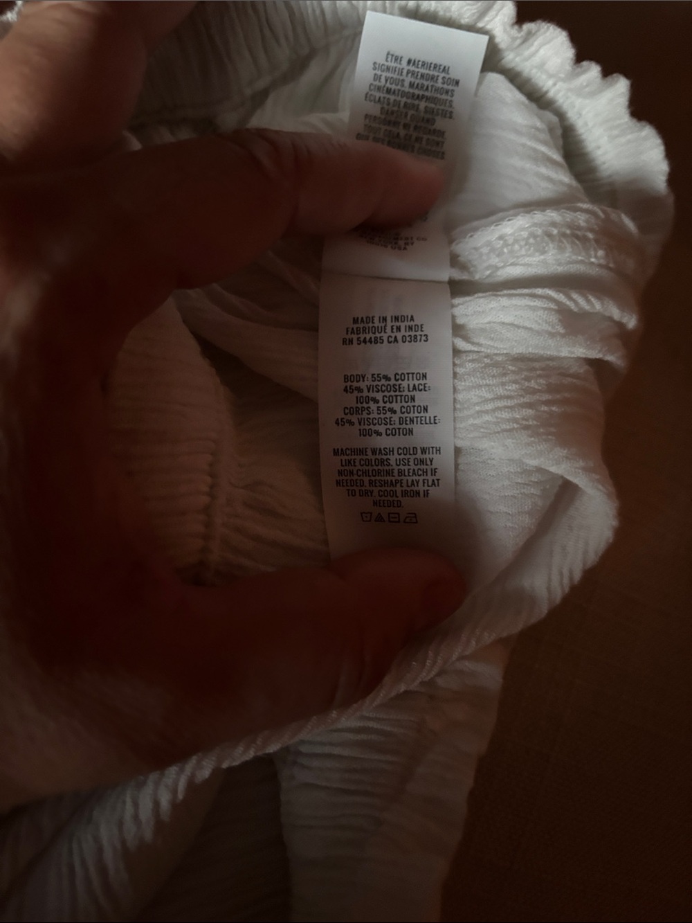 Aerie White High Waist Lace Trim Shorts - Picture 8 of 8